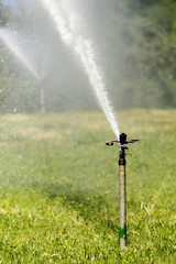 Irrigation field in italy