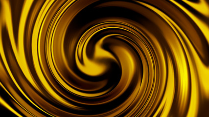 Luxury beautiful splash of gold flow. 3d illustration, 3d rendering.
