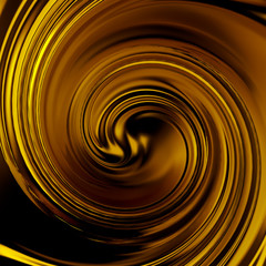 Luxury beautiful splash of gold flow. 3d illustration, 3d rendering.