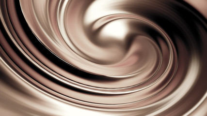 Luxury beautiful splash stream of silver. 3d illustration, 3d rendering.