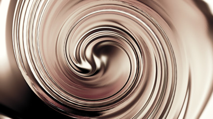 Luxury beautiful splash stream of silver. 3d illustration, 3d rendering.