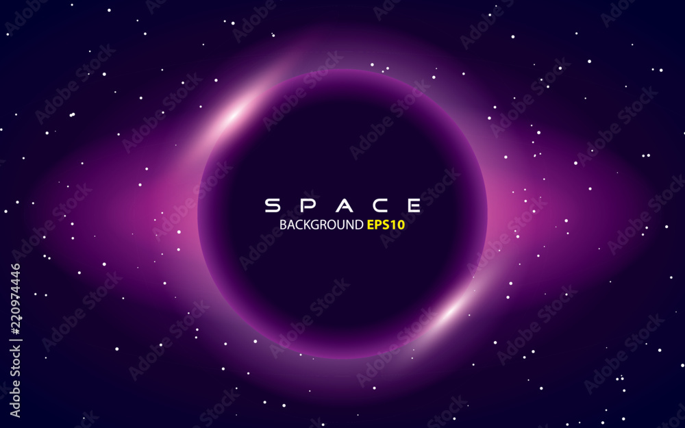 Canvas Prints purple light space background