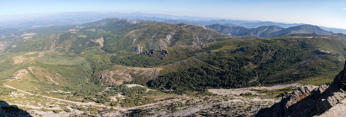 Views from the religious Sanctuary known as the Peña de Francia in Salamanca, Spain