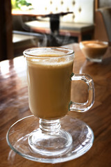 Cup of hot coffee