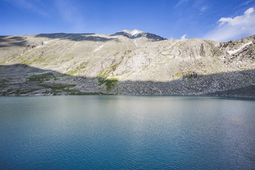 Fototapeta premium Lower Akchan lake. Mountain Altai landscape