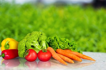 Excellent fresh vegetables, isolated on white