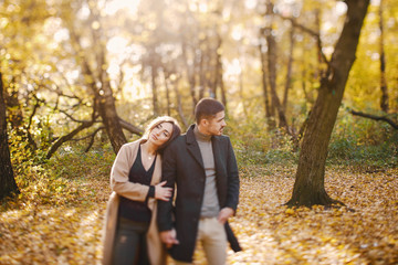 Fototapeta premium couple in the park