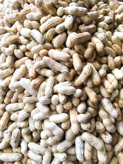 Boil peanut on sale at market.texture close up background