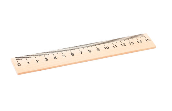 Retro wooden ruler