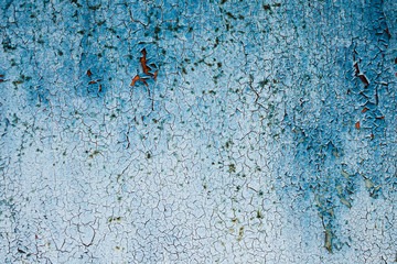 Grunge rusted metal texture, rusty and blue oxidized metal background. Old metal iron panel. Blue metallic rusty surface. The texture of the metal sheet is prone to oxidation and corrosion.