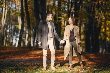 Fototapeta premium couple in the park