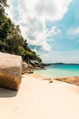 Turtle beach en Pulau Perhentian Besar, Malasia.