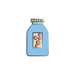 Water colored hand drawn icon. Element of autumn icon for mobile concept and web apps. Hand drawn colored Water can be used for web and mobile
