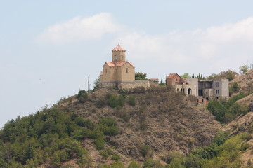 Obraz premium View of Tbilisi from the Narikala fortress. Tbilisi is the capital of the Republic of Georgia