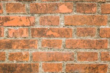Aged brick wall