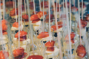 mocktail party for kids easy recipe with strawberry juice in champagne glass