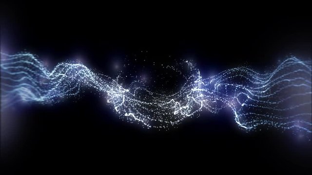 Twist Wire Pairs Plasma Moving Particle Form Motion Background