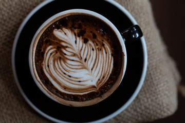 Backgrounds of Latte coffee