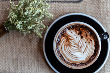 Backgrounds of Latte coffee