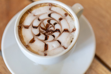 Backgrounds of Latte coffee