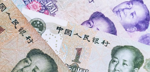 Chińskie pieniądze - obrazy, fototapety, plakaty