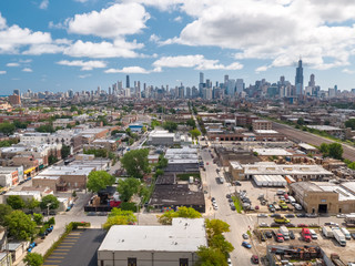 Chicago West loop Skyline