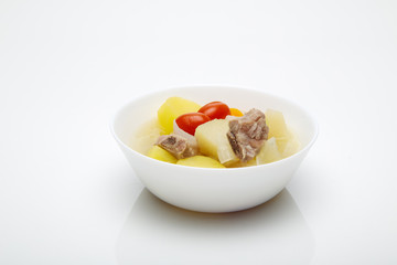 Pork soup with vegetables