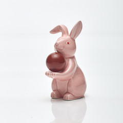 Easter origami rabbit pink
