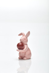 Easter origami rabbit pink