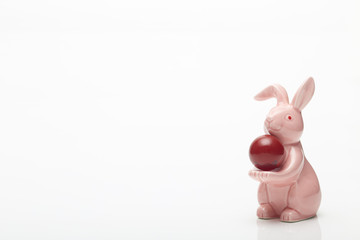 Easter origami rabbit pink