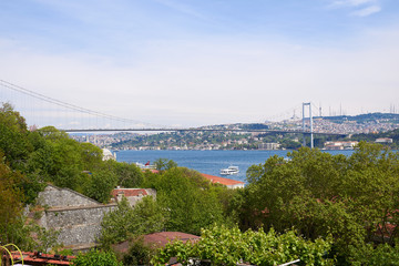The Bosphorus Bridge in Istanbul - obrazy, fototapety, plakaty