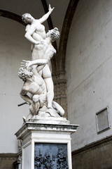 statue depicting the abduction of the Sabines, Florence