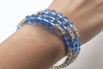bracelet on a woman's arm