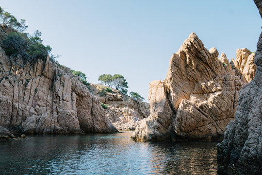Paysage des criques Costa Brava mer M&eacute;diterran&eacute;e 