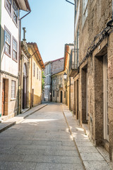 Fototapeta na wymiar Architecture of Historic Centre of Guimaraes Portugal. UNESCO World Heritage