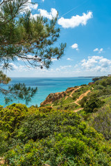 Sea coast and beaches of Lagos, Algarve, Portugal