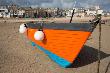Orange Boat - 4, St. Ives, Cornwall