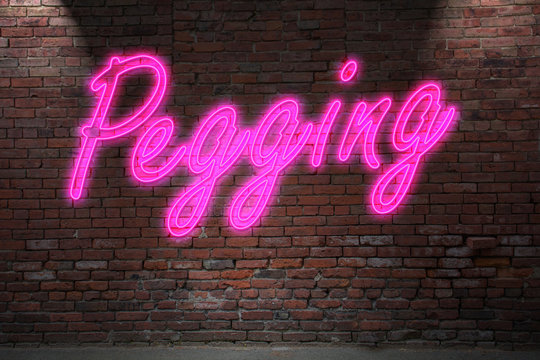 Pegging Neon Lettering