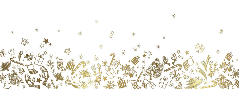 Christmas Doodles Background