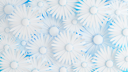 Fototapeta na wymiar Flower pattern. 3d illustration, 3d rendering.