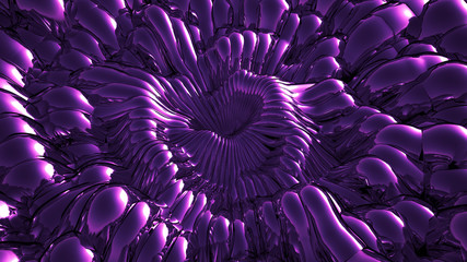 Purple metallic background. 3d illustration, 3d rendering.