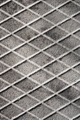 rusty diamond metal plate texture pattern used as abstract background