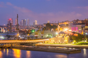 Istanbul Night Cityscape, Turkey