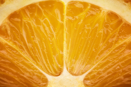 Orange slice background. Abstract macro shoot.