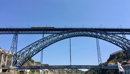 Douro River with bridges , Portugal