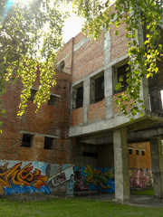 unfinished building in the Park
