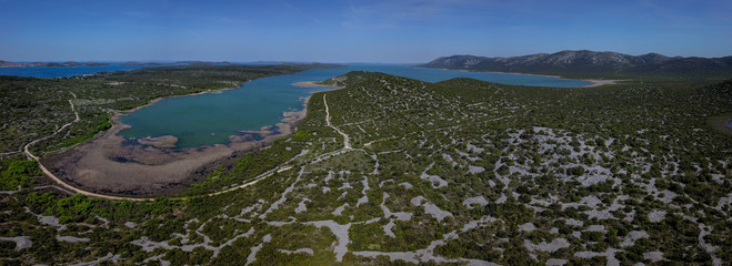 Lake Vrana (Vransko jezero) in Dalmatia is the largest lake in Croatia. The lake is in a karst...