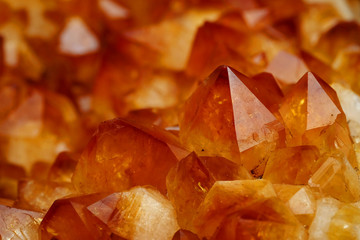 mineral Citrine quartz cluster crystal texture 