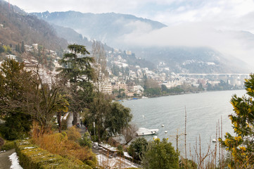 Embankment of Lake Geneva.