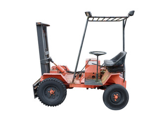 warehouse hoist isolated on white background